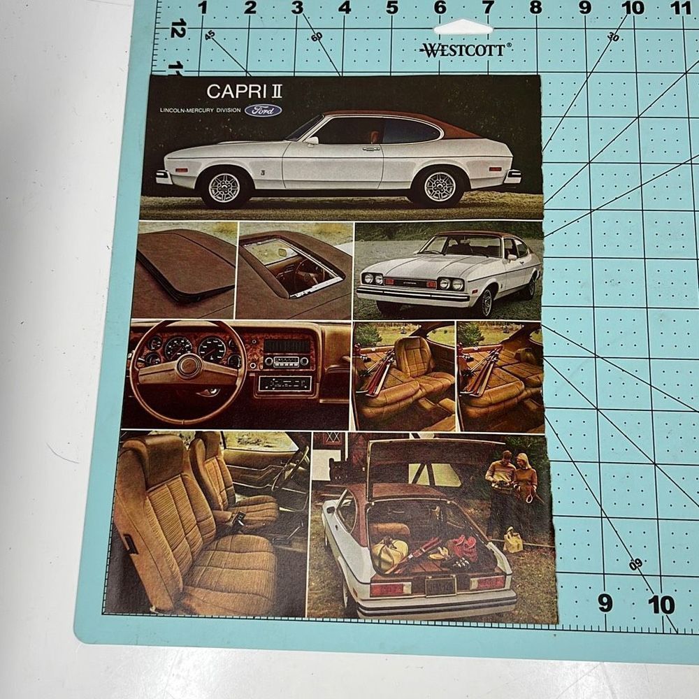 Ford Capri II 1975 Original Print Ad Advertisement Decor Wall Art
